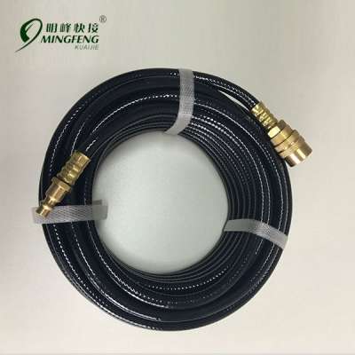 Brass coupler flexible hose pvc