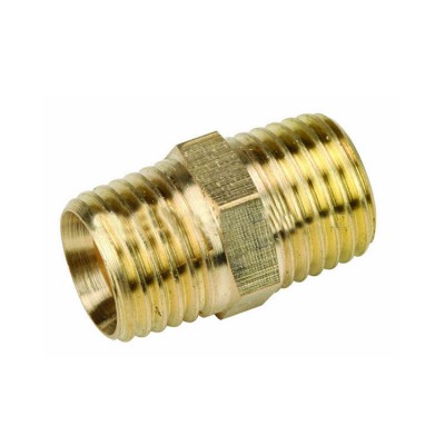 1/4" X 1/4" Brass Air Tool Fitting Nipple,Hose Pipe Nipple