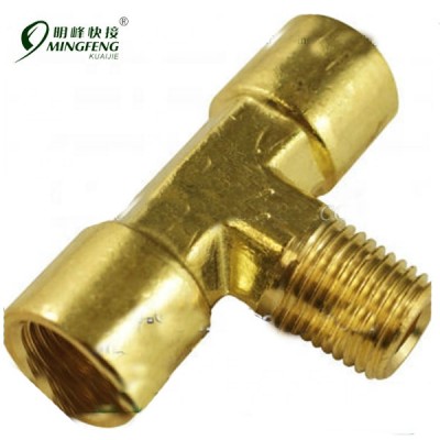 Wholesale copper 3 way brass metal fitting