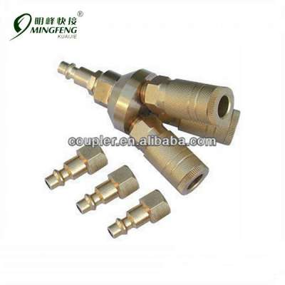 3-way universal quick connect air tool/hose coupler/manifold